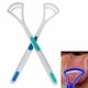 thumbnail image 3 of Limpiador raspador de lengua, cepillo de revestimiento de lengua, herramientas de limpieza bucal, raspador de lengua para combatir el mal aliento y ayudar a refrescar el aliento, 2 uds., 3 of 5