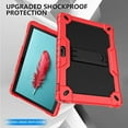thumbnail image 4 of FIEWESEY Case for Pritom M10 /quntiCO Y10 /Digiland DL1036 /Voger priorpad X100 /VUCATIMES N10/Gateway 10.1 HD Tab Case with Stand Rubber Hybrid Come with 9H Tempered Glass Film (Red/Black/1 PC), 4 of 5