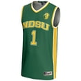 thumbnail image 2 of Unisex GameDay Greats #1 Green NDSU Bison Lightweight Basketball Jersey, 2 of 4