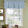 thumbnail image 4 of 2 Pack Valances for Windows, Vintage Sky Blue Window Valances for Living Room/Bedroom/Bathroom, Farmhouse Retro Solid Color Linen Texture Light Filtering Kitchen Curtain Valance 54"W x18" L, 4 of 9