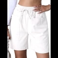 thumbnail image 3 of Pantalones Cortos Casuales Omen con Cordón Ajustable, Cintura Elástica, Cómodos, de Verano, con Bolsillos, Color , Talla XL, 3 of 9