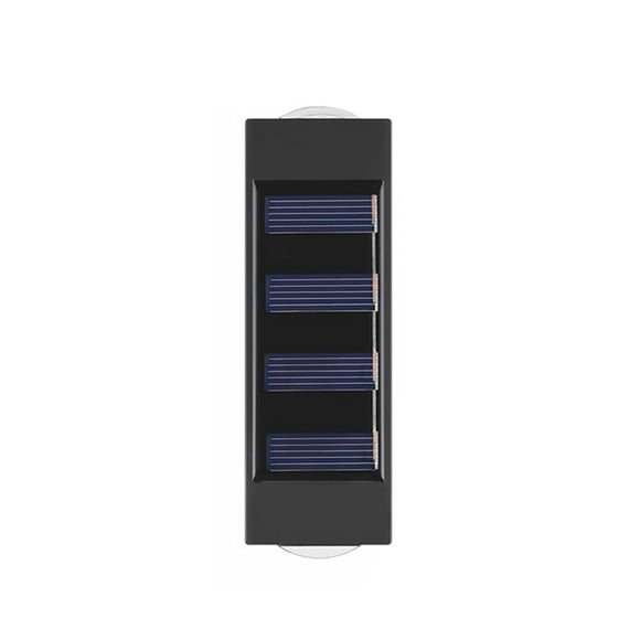 Luces solares para Patio, lámpara de pared impermeable, valla de jardín, luces de pasarela para Patio al aire libre, decoración de luz solar, Iluminación y accesorios Luz calida, lente convexa 2 LED Inteprter HA072714-02