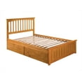 thumbnail image 5 of Mission Platform Bed with Matching Foot Board with 2 Urban Bed Drawers in, Multiple Colors and Sizes, 5 of 7