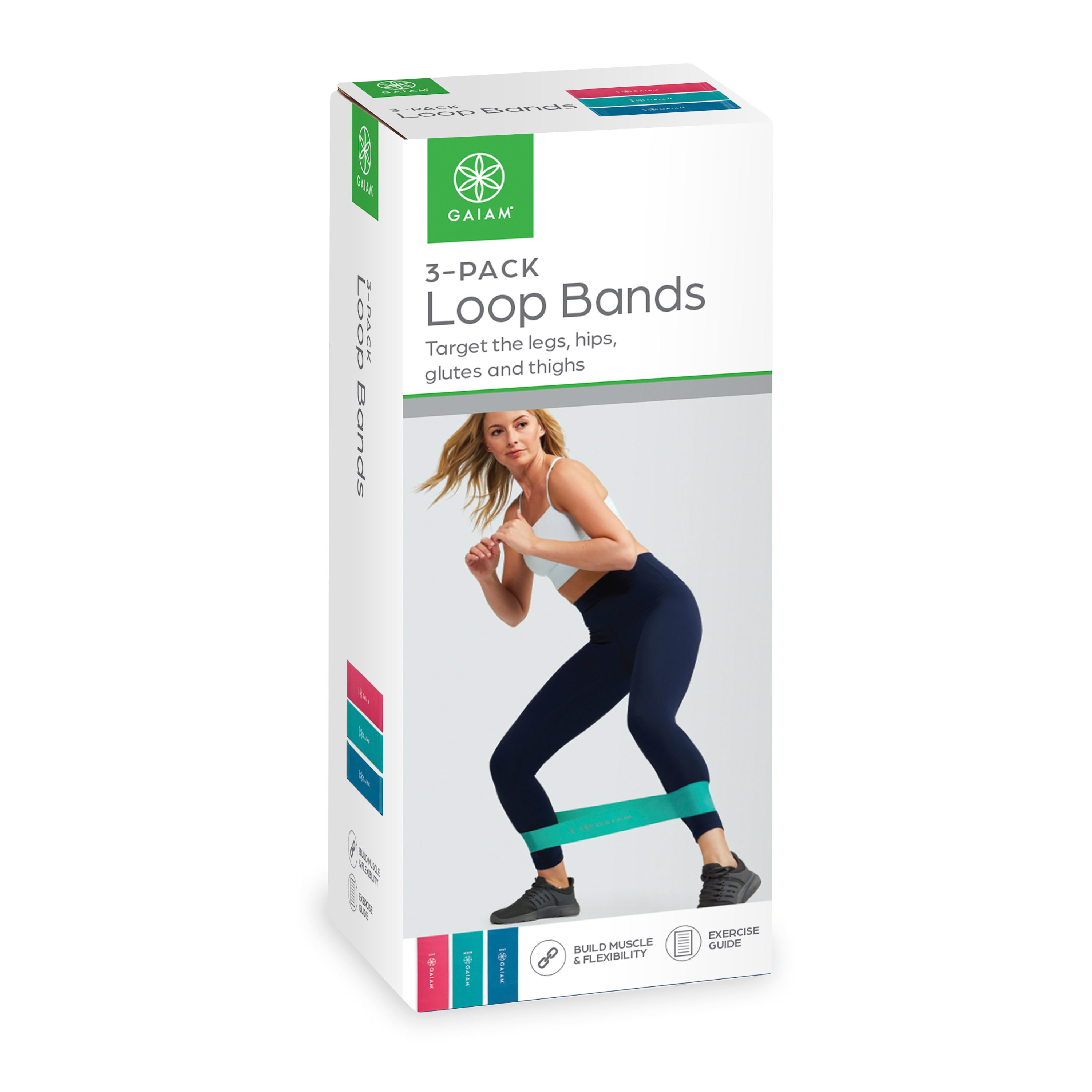 Gaiam Loop Resistance Exercise Bands 3-Piece Set photo 8
