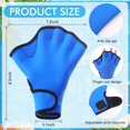 thumbnail image 2 of Set de aeróbic acuático Seenelling, guantes de neopreno y mancuernas, color azul, 2 of 6