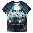 thumbnail image 6 of TOWED22 Halloween Costumes for Women Funny Pumpkin Printed Cute T Shirts Ghost Graphic Tops Fall Tee Fashion Gift(Mint Green,3XL), 6 of 6