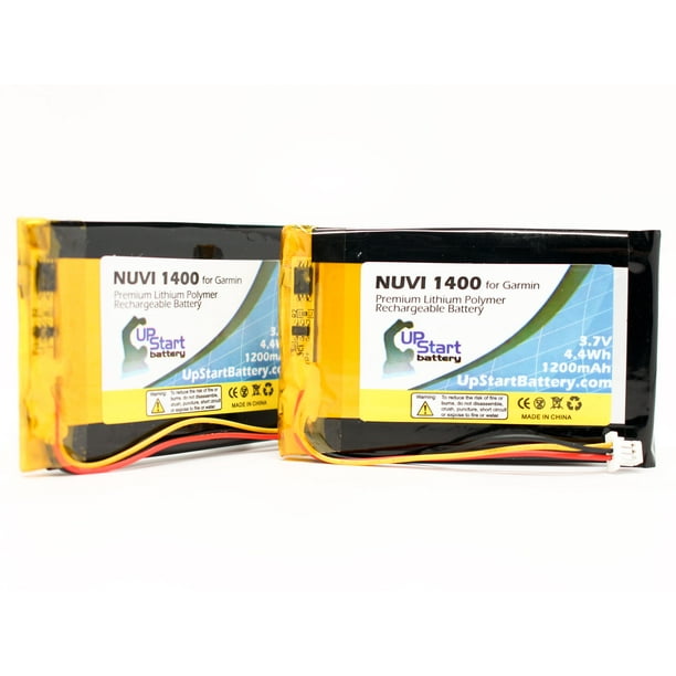 2x Pack Garmin Nuvi 1450 Battery Replacement for Garmin