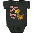 thumbnail image 3 of Inktastic My Nonno Loves Me- Cute Giraffe Boys or Girls Baby Bodysuit, 3 of 5