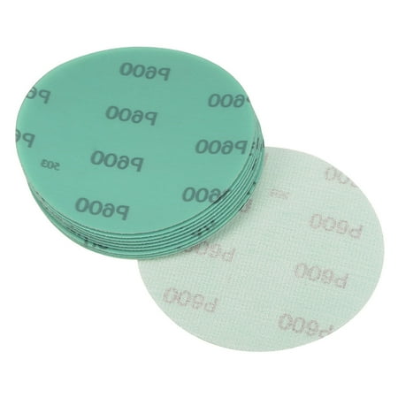 

5 Inch 600 Grit Hook and Loop Sanding Disc Polyester Film Abrasive for Wood or Metal Sanding 10pcs