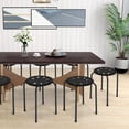 thumbnail image 3 of Stack Stools COSTWAY, paquete de 6, 44,45 cm, plástico con estructura de metal, 3 of 9