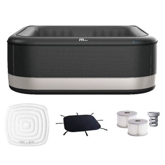 MSpa Spa de Massage Gonflable Carré pour 4-6 Personnes, Extérieur, Portland