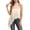 Beige, variant on Women Silk Halter Neck Top Open Back Satin Vest Shirt Sleeveless Crop Backless Tank Going Out Tops