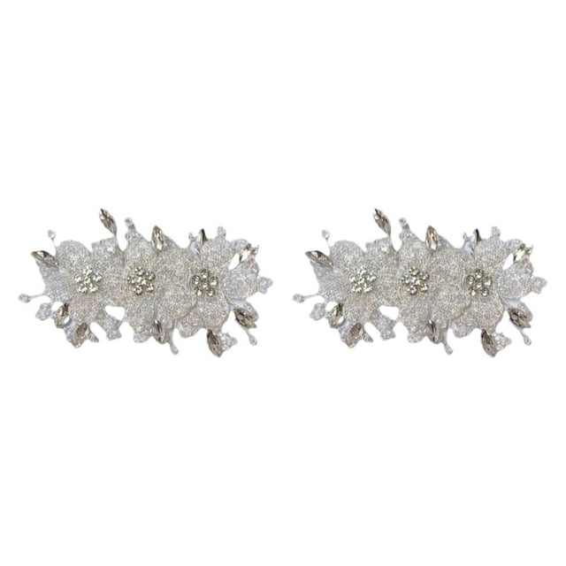 2 piezas zapatos encanto adornos zapato nupcial clip ornamento para sombrero de compromiso