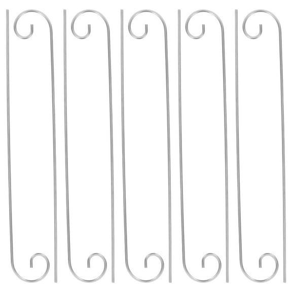 Raindrops 10Pcs Outdoor Shepherd Hooks Metal Poles for Bird Feeders and Lanterns