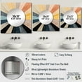 thumbnail image 4 of Designart "Harmonious Mid-Century Abstract Geometric Patterns III" Modern Midcentury Square Mirror Wall Decor Mid-Century - Large Blue Square Bathroom Mirror - Square Printed Wall Mirror Art, 4 of 5