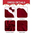thumbnail image 6 of SANMIO Baby Girl Christmas Dress Infant Long Sleeve Holiday Outfit Fall Winter Tulle Velvet Dresses with Headband 3M-3T, 6 of 7