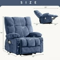 thumbnail image 3 of JONPONY Power Lift Recliner Chair Recliners for Elderly with Heat and Massage Recliner Chair for Living Room with Infinite Position and Side Pocket,USB Charge Port,Blue, 3 of 15