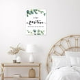 thumbnail image 3 of Eucalyptus Leaf Wall Art Sage Green Plant with White Floral Bathroom Canvas Wall Art Funny Inspirational Painting Wood Framed Prints Wall Decor for Living Room Bathroom Dorm,12x16 inches, 3 of 6