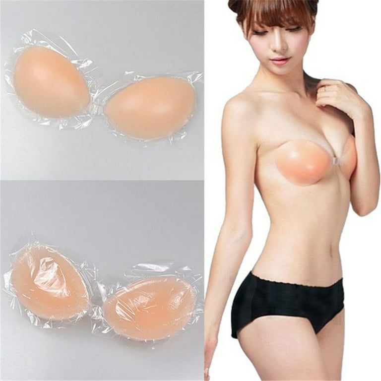 Silicone Self-adhesive Stick On Gel Push Up Strapless Backless Invisible  Bras