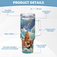 thumbnail image 5 of Vsdgher Artistic Starry Sky Cloud Dog Pattern 40 oz Tumbler with Handle and Straw Lid | Insulated Cup Reusable Stainless Steel Water Bottle Travel Mug | Gifts for Women Men Him Her, 5 of 8