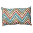 thumbnail image 1 of Pillow Perfect 517162 Chevron Chérade Coussin - Bleu-Orange, 1 of 1