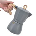 thumbnail image 4 of Cafetera, Estufa Cafetera Aislamiento Térmico De Aluminio Mango Ergonómico Estilo Clásico Para Oficina Cergrey 300ML, 4 of 8