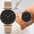 thumbnail image 2 of Reloj de lujo de oro rosa, relojes de pulsera para mujer, reloj de cuarzo informal de marca superior para mujer, reloj de pulsera de acero para mujer, reloj Montre Femme Relogio Tan Jianjun unisex, 2 of 2