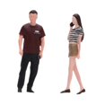 thumbnail image 4 of 2 figuras en miniatura a escala 1/64 viajeros, figuritas hombre y mujer, artículos colección para aficionados, accesorios realistas para, 4 of 9