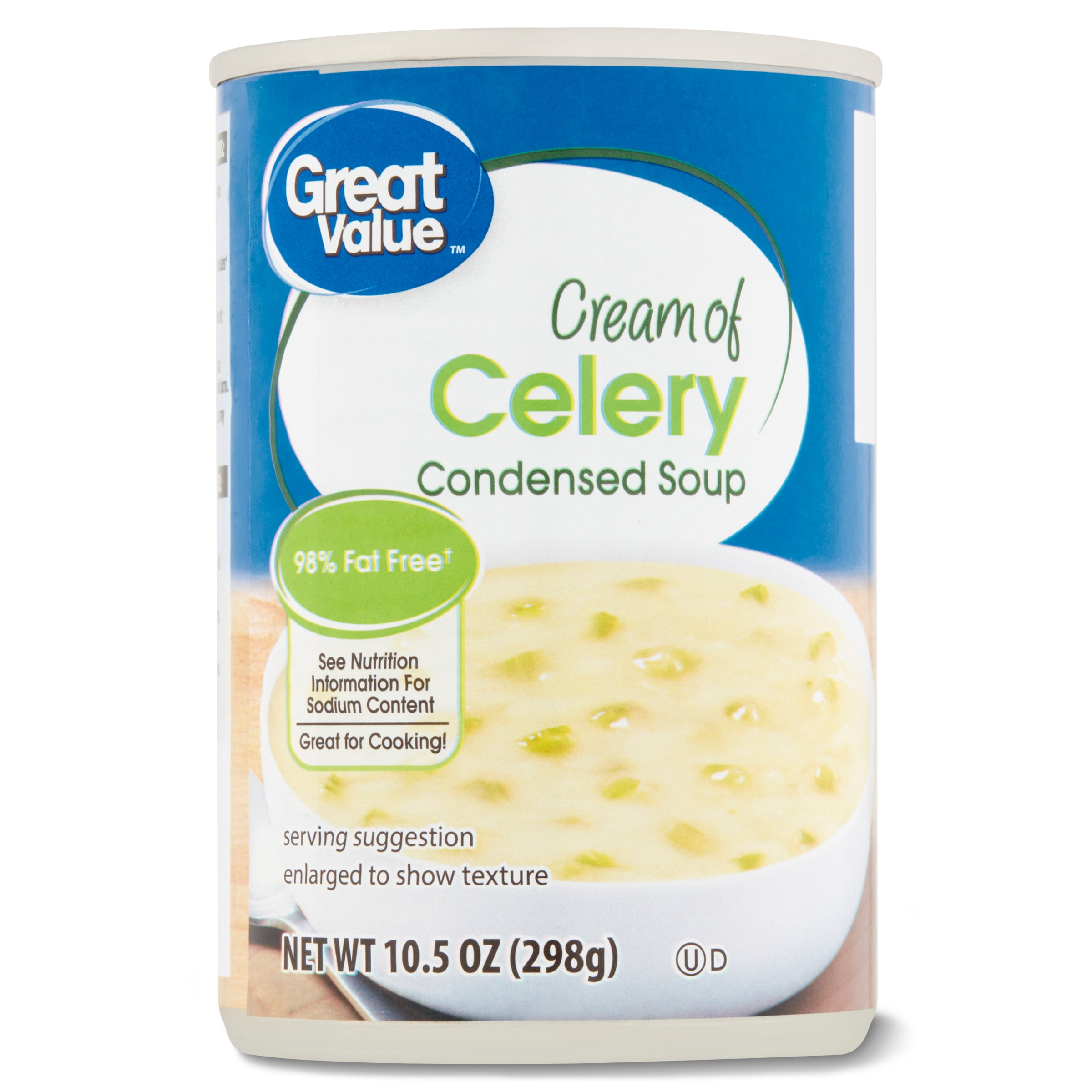 Great Value 98% Fat Free Cream of Celery Condensed Soup, 10.5 oz