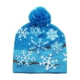 thumbnail image 2 of HomeKingdee LED Christmas hats, illuminated Christmas hats, neutral knitted brim, suitable for parties to celebrate festivals, 2 of 6