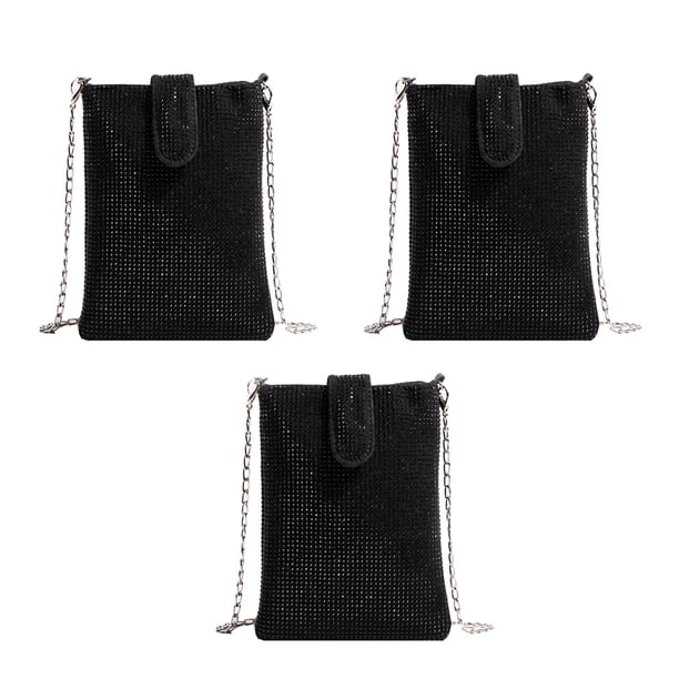 Bolso de noche Bolso de mujer Bolso bandolera pequeño de malla metálica Monedero para móvil
