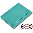 thumbnail image 3 of Credit Card Holder Genuine Leather Slim & Thin Pocket Wallet Minimalist Wallet Money Clip RFID Blocking, 3 of 7