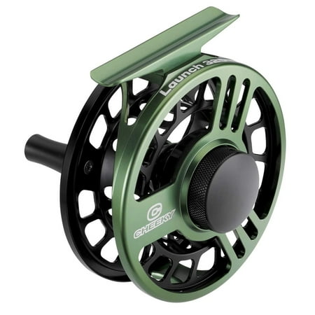CHEEKY FISHING Launch 325 Green/Black Fly Reel (C-LAU-325-RGB)