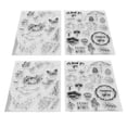 thumbnail image 3 of Clear Stamps, 4 Pcs Clear Rubber Stamps Clear Imprint Recyclable Safe Materials  For Photo Albums, 3 of 8