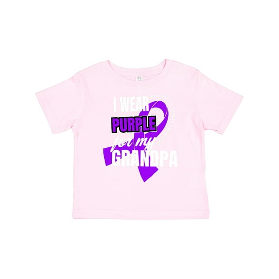 Inktastic I Wear Purple for My Grandpa Pancreatic Cancer Awareness Boys or Girls Toddler T-Shirt