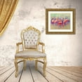 thumbnail image 3 of Boho Hue Studio 32x26 Gold Ornate Wood Framed with Double Matting Museum Art Print Titled - Flamingo Party, 3 of 4