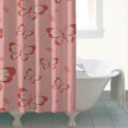 thumbnail image 4 of Pink Butterfly Pattern Shower Curtain 72"x72" ,Bathroom Decorative Shower Curtains Set with 12 Hooks,Modern Waterproof Washable Shower Curtain, 4 of 6