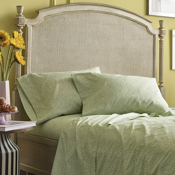 Lady Pepperell Edith Floral 144 Thread Count Cotton Percale 4Piece