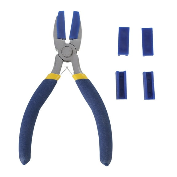 Yokua Flat Jaw Pliers Including 2 Plastic Tip for Secure Grip and Use