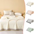 thumbnail image 1 of Lightweight Washed Cotton Summer Quilt Cool And Comfortable Double Cold Effect Blanket Breathable Lightweight Double Cold Blanket Machine Washable (150x100cm), 1 of 9