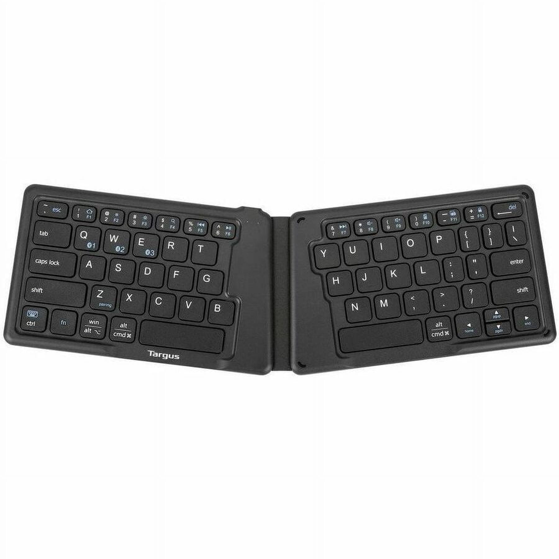 TARGUS Ergonomic Foldable Bluetooth® Antimicrobial Keyboard Black