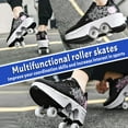 thumbnail image 7 of Roller Skate Shoes for Boys, Rollerskates and Sneakers 2-in-1 for Indoor Outdoor,Shoe with Retractable Wheels - Birthday Christmas, 7 of 7