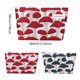 thumbnail image 4 of Bolsa de maquillaje bonita de 2 uds, bolsas de cosméticos de viaje con forma de seta de gran capacidad, cierre de cremallera Cgtredaw Para estrenar, 4 of 9