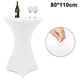 thumbnail image 1 of Cubierta de mesa redonda de Spandex para cóctel, mantel elástico ajustado de cuatro vías para fiesta al aire libre, DJ, feria comercial, banquete, boda Adepaton 2034580-9, 1 of 9