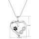 thumbnail image 3 of Collar Cadena de mujer Plata 925 Estampado de pata de animal Amor sin límites, 3 of 4