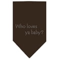 thumbnail image 4 of Pet and Dog Bandana Rhinestone, "Who Loves Ya Baby?", 4 of 10