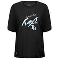 thumbnail image 2 of Women's Levelwear Black Tampa Bay Rays Bloom Sizzle T-Shirt, 2 of 3