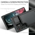 thumbnail image 2 of for Samsung Galaxy S22 Ultra Premium PU Leather Back Case, Multiple Card Slots Design, Double Magnetic Clasp Study Kickstand RFID Blocking Classic Phone Cover for Samsung Galaxy S22 Ultra, Black, 2 of 9