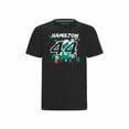 thumbnail image 2 of Mercedes Benz AMG Petronas F1 Men's Lewis Hamilton #44 T-Shirt -Black/White, 2 of 14