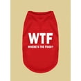 thumbnail image 1 of Gilet Rouge Motif Slogan d'Été pour Animaux, 1 of 1